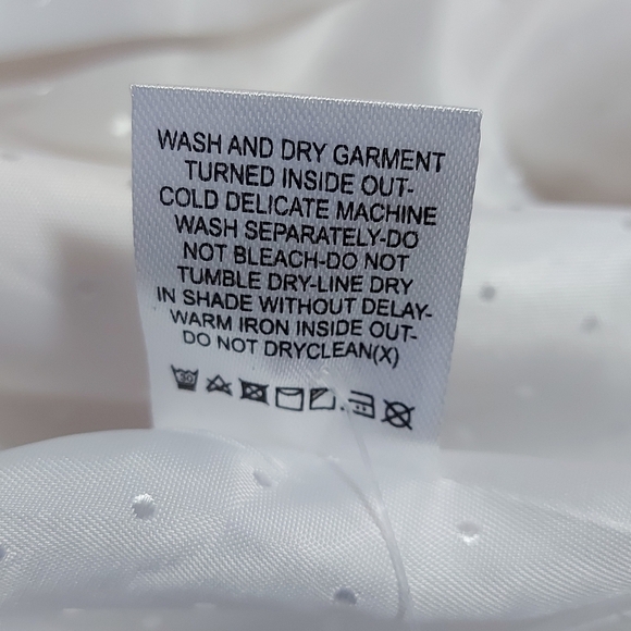 L'Academie The Rosemarie Mini Dress XS Ivory Front Buttons Padded Shoulders Tie - Picture 7 of 13